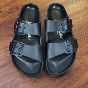 Birkenstock Papillio Black Leather platform size 41
